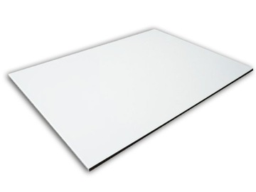 DIBOND PŁYTA KOMPOZYTOWA Aluminiowa reklamowa - biała matowa 3mm 50x70cm