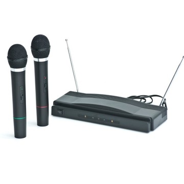 ZESTAW KARAOKE GŁOŚNIK USB SD MP3 BLUETOOTH + 3 MIKROFONY BEZPRZEWODOWE