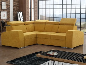 NAROŻNIK SOFA SOPRANO H4 ZAGŁÓWKI SPANIE 3x POJ