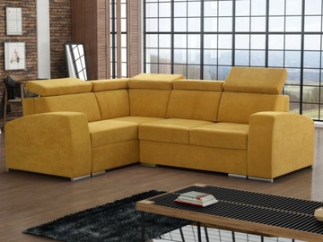 NAROŻNIK SOFA SOPRANO H4 ZAGŁÓWKI SPANIE 3x POJ