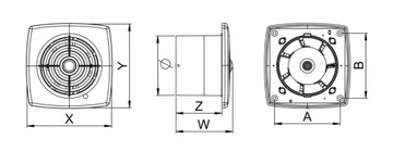 ВЕНТИЛЯТОР ДЛЯ ВАННОЙ AWENTA WR100 STANDARD CUBE