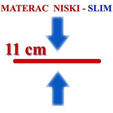 Materac ORTIS SLIM 80x160 - 7STREF H2 - wys. 11cm