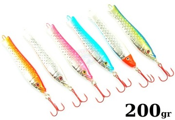 6 x DORSZ PILKER CONCHIS ŁUSKA 200 gr EYE 3D