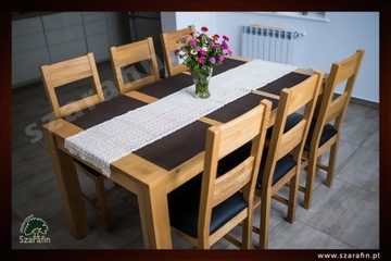 Дубовый стол прованс резной для кухни