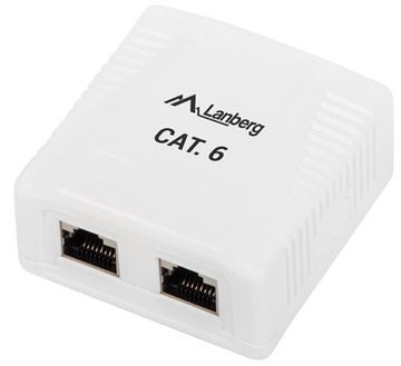 SOCKET SOCKET Интернет Сеть для поверхностного монтажа Двойной RJ45 FTP CAT 6