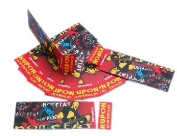 Билеты с перфорацией - ваш отпечаток - 1000 штук