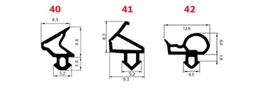 Уплотнитель оконный КА-50, белый