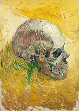 van Gogh - Skull, 30x40, OBRAZ NA PŁÓTNIE