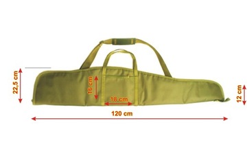 КРЫШКА ДЛЯ ВЕТРОВОГО РУЖЬЯ CORDURA С ОБЪЕКТОМ OLIVE FOAM