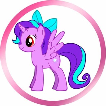 ВОЛНЫ для торта LITTLE PONY, круг, сила цвета