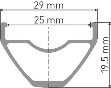 Обод DT Swiss X 432 29 дюймов 28 отверстий 25 мм