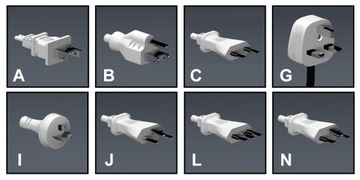 Адаптер питания wt E - gn A/B/C/G/I/J/L/N белый