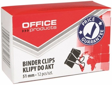 Клипы для документов Office Products, 51 мм, 60 шт.