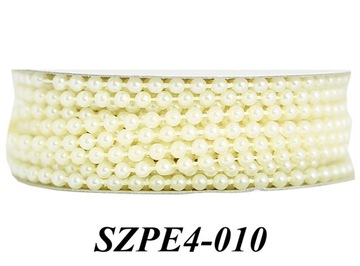 Korale na sznurku sznur pereł śr. 4mm/4mb 3 kolory