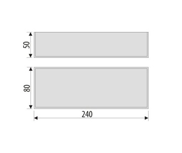 Органайзер Контейнер для ящиков PLEXI 240х80х50