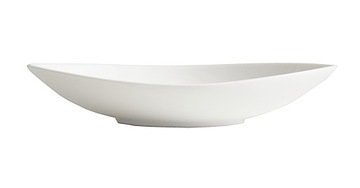 BIAŁY półmisek salaterka PORCELANA ŁÓDKA 21x12 W-wa Łś