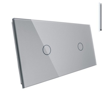 LIVOLO PANEL SZKLANY DO WŁĄCZNIKA DOTYKOWEGO 1+1 S