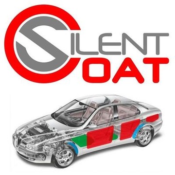 Silent Coat Green - звукоизоляционный коврик - антивибрационный - 2 мм Зелена Гура