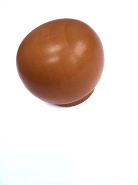 МЕБЕЛЬНАЯ РУЧКА ДЕРЕВЯННЫЙ ШАР БЕЛЫЙ + ЦВЕТНОЙ РУКАВ