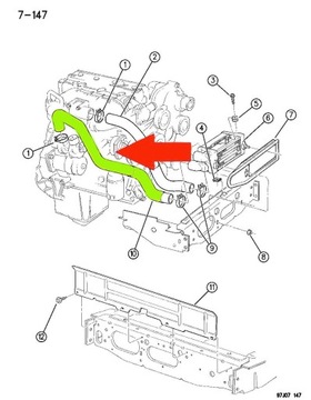 PŘÍVOD TURBO INTERCOOLER DODGE DART 1.4L