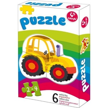 PIERWSZE PUZZLE POJAZDY 6 układanek 60338