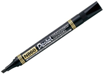 MARKER PERMANENTNY PENTEL N860 ŚCIĘTY CZARNY