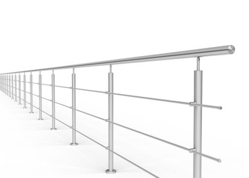 фото ориг. №2, Balustrade stainless steel model atlanta, filling 3 x o12 mm, length 2, 5 m