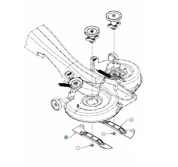 Ножевая жатка MTD 742-04080 742-04081 Дека для трактора 105см