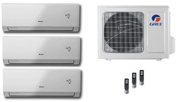 KLIMATYZATOR GREE MULTI 2,1kW+2,6kW+5,1kW bez rur