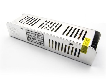 ZASILACZ TRANSFORMATOR 12V DC 200W 16,5A TAŚMA LED