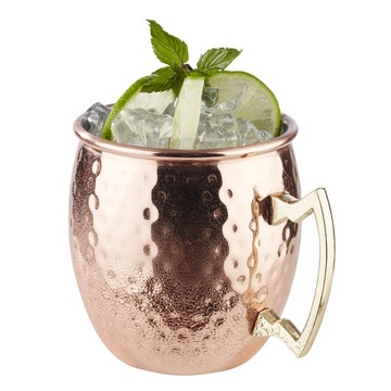 Медная кружка для пивных напитков Moscow Mule, 0,55л