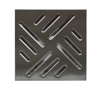 KRATKA ściekowa 15x15cm fi110 pionowa ruszt metal ik382