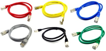 Patchcord ekranowany RJ45 FTP CAT.6 5m kolor FV