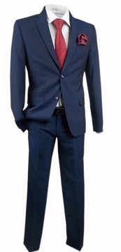 МОДНЫЙ ТЕМНО-СИНИЙ КОСТЮМ R56/98/164 SLIMFIT TK260