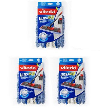 Vileda 3x Ultramax Ultramat Микрохлопковая вставка для швабры