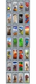 фото обои на дверь, наклейка на дверь, цветы, камни,