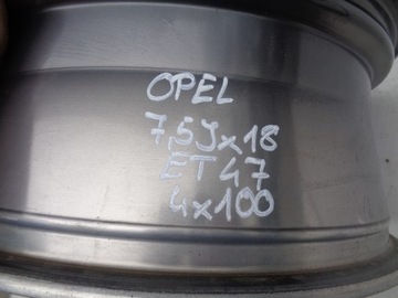 DISK HLINÍK OPEL 7,5JX18 ET47 4X100