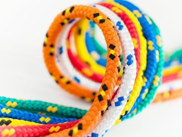 Полипропиленовая плетеная парусная веревка прочная 12 мм черная веревка 50 м