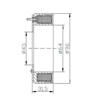 2201022 КАТУШКА КОНДИЦИОНЕРА ВОЗДУХА SD7H15 VOLVO TRUCKS 24V