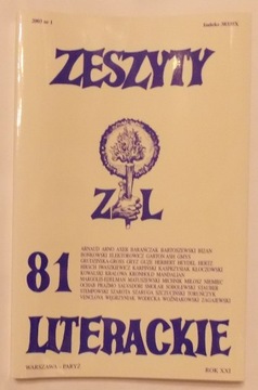 ZESZYTY LITERACKIE 81 1/2003