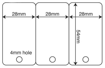 Karta zbliżeniowa 3 szt MINI Mifare 1k, 13,56 MHz