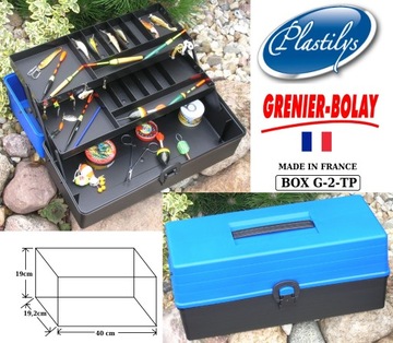 SKRZYNKA NA PRZYNĘTY BOX G-2-TP BLUE/BLACK