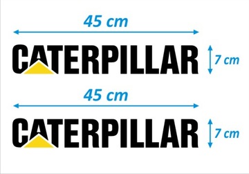 NAKLEJKI NAKLEJKA - CATERPILLAR - 2 szt. - CZARNE