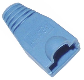 NIEBIESKA osłona wtyku 8p8c RJ45 RJ-45 10szt.
