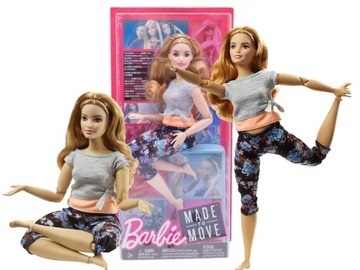 LALKA BARBIE FTG84 MADE TO MOVE RUCHOMA KWIECISTE