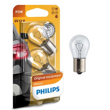 Philips Żarówki P21W Vision +30% więcej światła