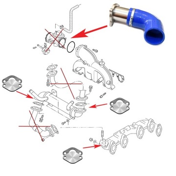 Замена заглушки EGR 1.9 TDI AWX AVF ASZ AXC AXB