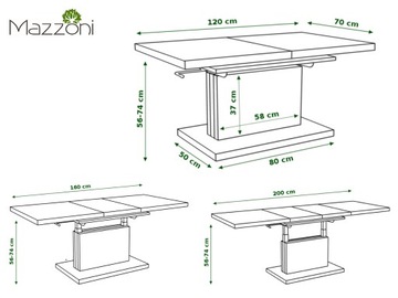 ASTON Concrete ~ РАСШИРЯЕМАЯ СКАМЬЯ, СЕРЫЙ СТОЛ, СТОЛ