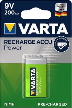 Аккумуляторные батареи VARTA 9V HR9 200 мАч R2U x1