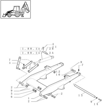 CNH 85802992 Кольцо штифта стрелы B110B